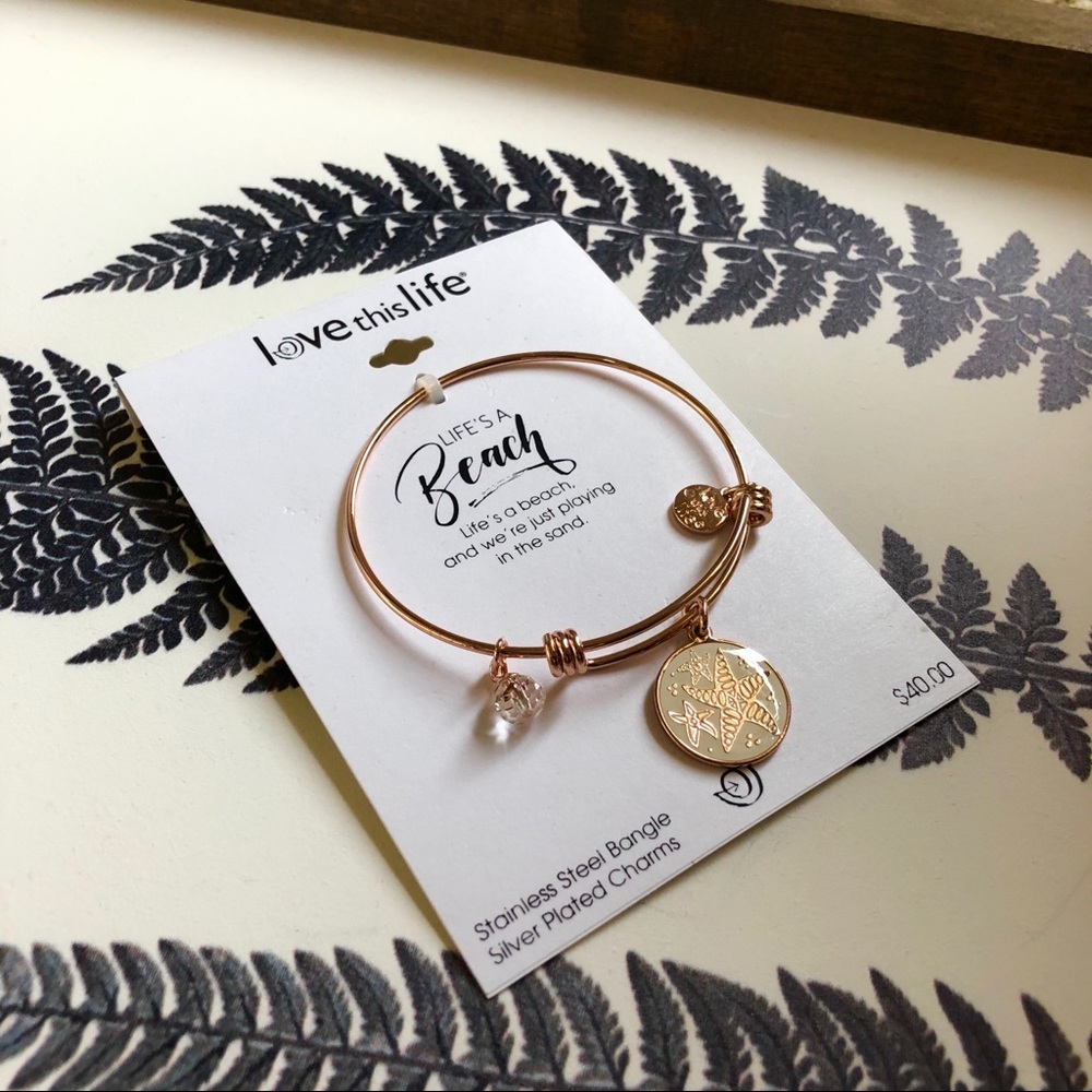 NWT Life’s a Beach Bangle Charm Bracelet